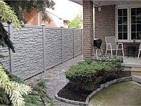 <b>Grey Granite Ecostone  Simtek Fence</b>